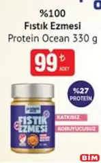PROTEİN OCEAN %100  FISTIK EZMESİ 330 G fiyat ve kampanya bilgisi